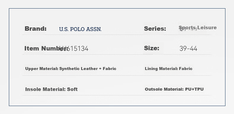 U.S. POLO ASSN. Men's Shoes, Autumn New Style, Breathable Thick-Soled Casual Shoes, Low-Top Mesh Forrest Gump Shoes, Sports Running Shoes for Me 7