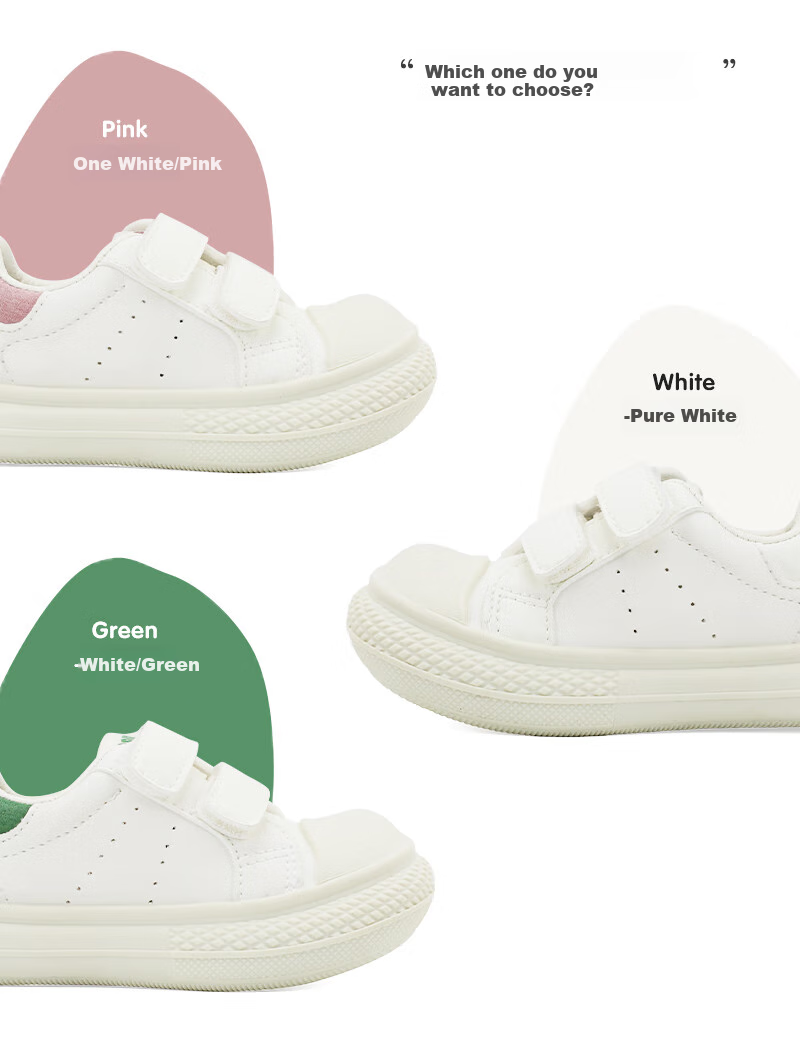 TOPSTAR Children's Canvas Shoes Spring And Autumn Style School White Sneakers for Boys And Girls Non-Slip Wear-Resistant Breathable Casual Shoes White/pink 24 9