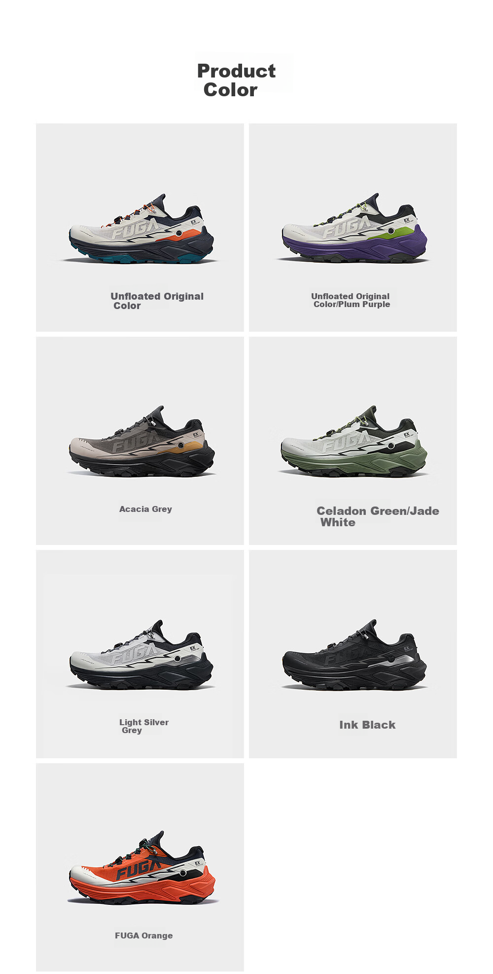 KAILAS FUGA [New Model] Kailash FUGA EX3 Breathable Shock-Absorbing, Non-Slip Low-Top Trail Running Shoes for Me 14