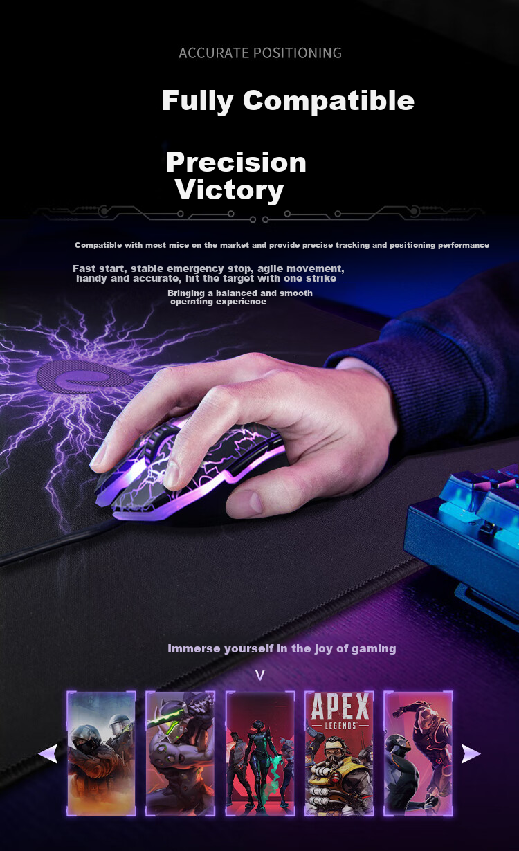 DAREU Gaming Mouse Pad, Large Size for FPS Games, Saturn Balanced Control Pad, 460*400*4mm Thickened with Sink Edge, CSGO/War Table Mat, Valorant 3