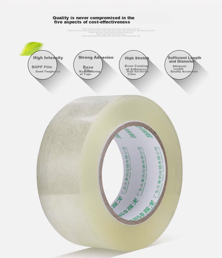 TANGO High Transparency Tape, 48mm*150y (137 Meters)*45um, 24 Rolls/box, High Transparency, High Adhesion, for Express Delivery, Factory Workshop, Logistics Packaging, Shipping, Enterprise Supplies 2