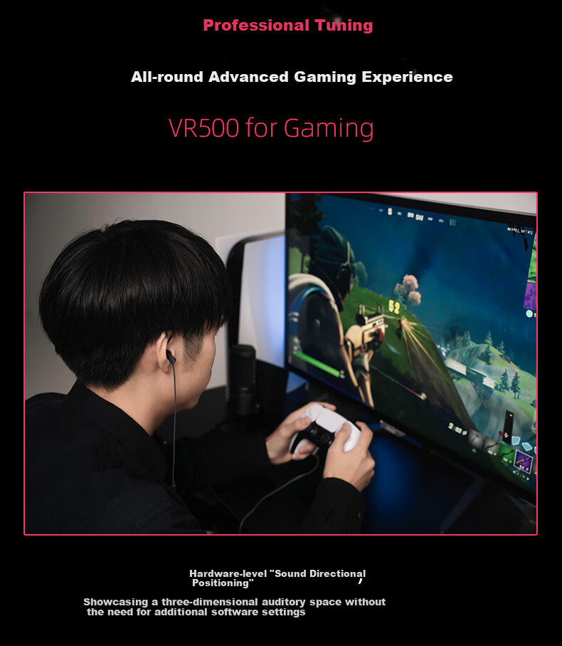 FINAL VR500 for Gaming Wired Headset with Accurate Positioning, 3D Spatial Immersion Experience, Fog Gray 5