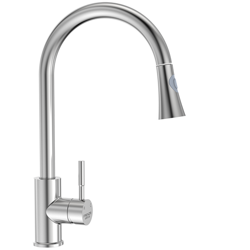 FAENZA 304 Stainless Steel Kitchen Pull-Out Faucet, Sink Hot And Cold Tap, Rotating Faucet FE06H201SS