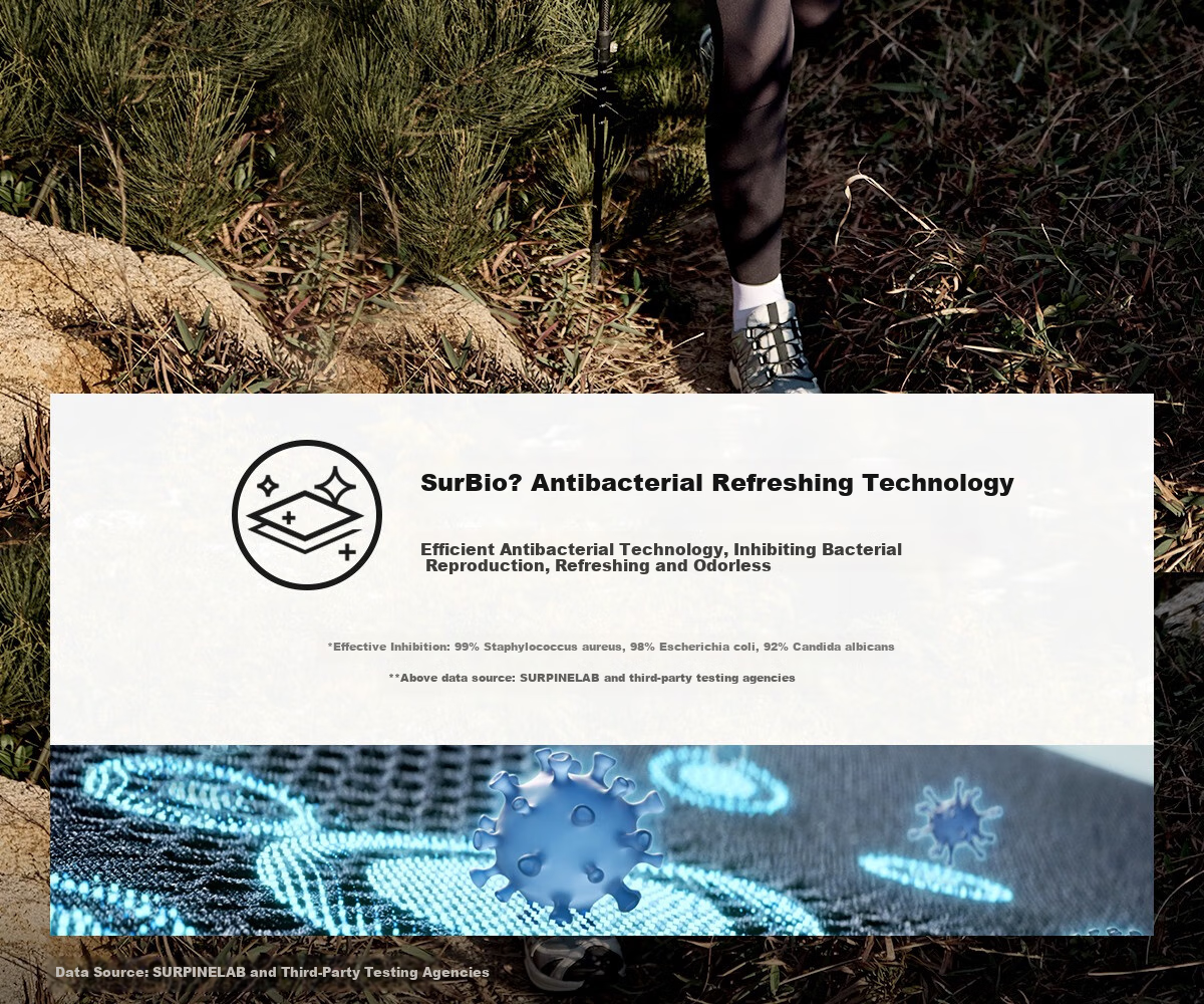 SURPINE Tafeng Series Wear-Resistant Reinforced Hiking Tight Pants, Outdoor Sun Protection Quick-Dry Long Pants, Obsidian Black, L 10