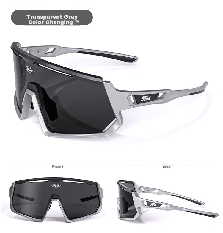 Fute Outdoor Cycling Running Hiking Glasses, Day And Night Use Polarized Goggles, Color-Changing Pink - F166-01 15