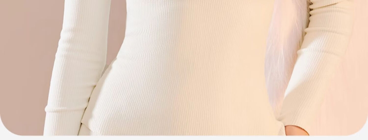 Miiow Wool and Silk Base Shirt with Built-in Bra Pads Thermal Underwear for Women 25