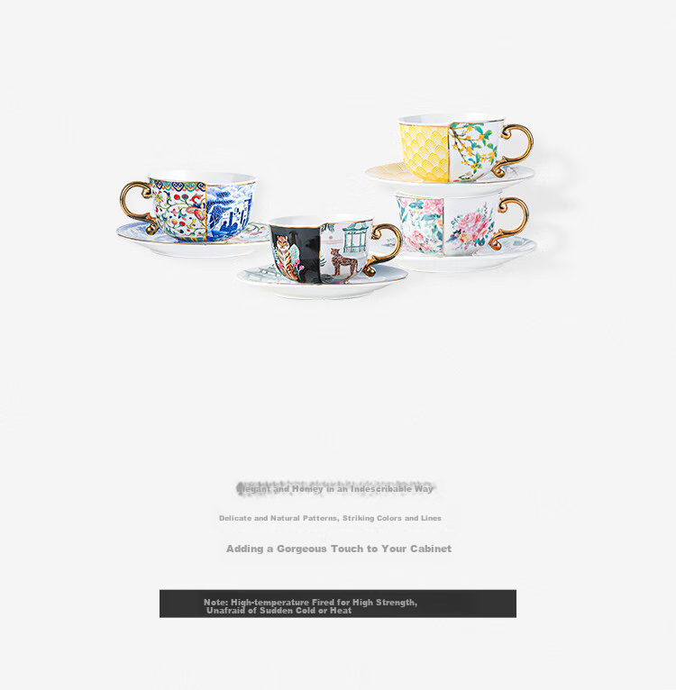 WOOCH [Mid-Autumn Festival Gift] Coffee Cup And Saucer Set, Wedding Gift Box Set, Couples Water Cups, Housewarming Gift 9