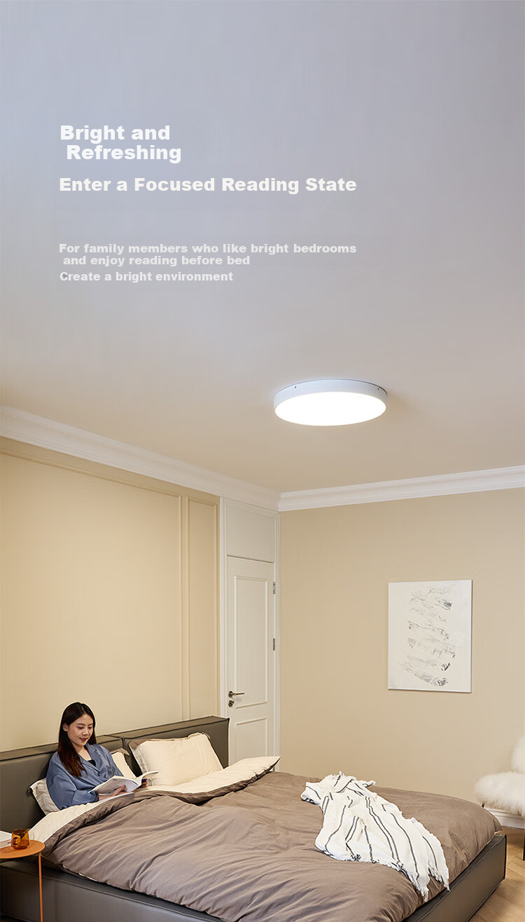 Paulmann P German Living Room Ceiling Light, Bedroom Eye Protection Anti-Blue Light Anti-Flicker Full Spectrum Lighting Fixture [Installation Included] 6