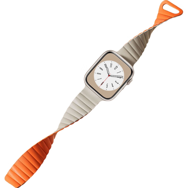 Ремешок Mashi для Apple Watch, силиконовый с магнитной застежкой, для Apple IWatch Ultra 3/S11/10/9/8/7/6/SE3, цвет "Звездное сияние" с синим, 38/40/41/42 мм