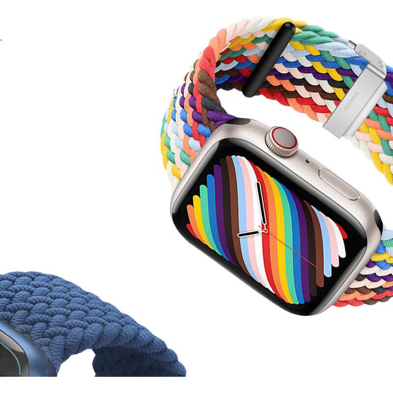 Ремешок MSSM для Apple Watch, нейлоновый плетеный, камуфляжный, 38/40/41/42 мм