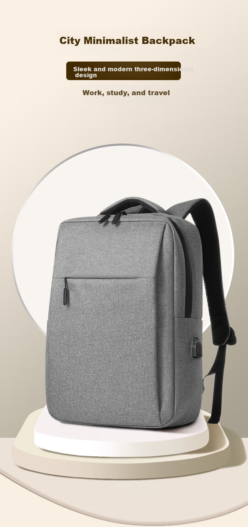 WOMT Inkless Backpack Laptop Bag Casual Commute Travel College Student Schoolbag 15.6/16 Inch 1