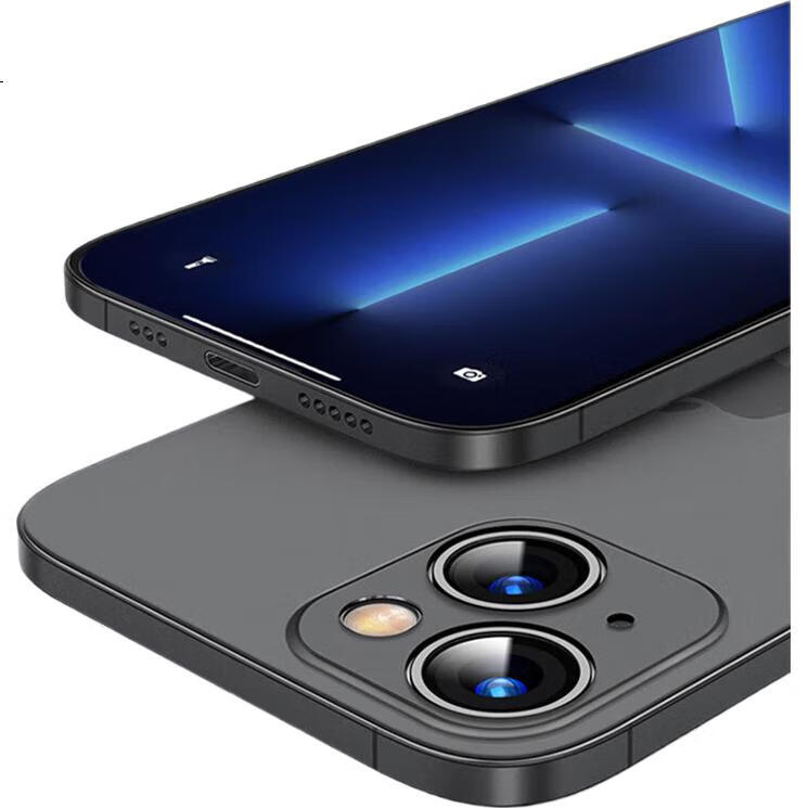 Чехол-накладка DIVI для Apple iPhone 13, ультратонкий, матовый, полупрозрачный, синий