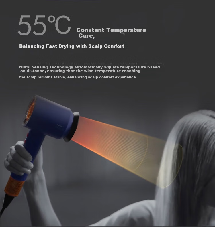 DYSON HD16 Smart Hair Dryer, Supersonic Electric Blower, Negative Ion, Quick-Drying Hair Care, Multiple Nozzles, Home Use, Navy Blue Copper, Recommended 6