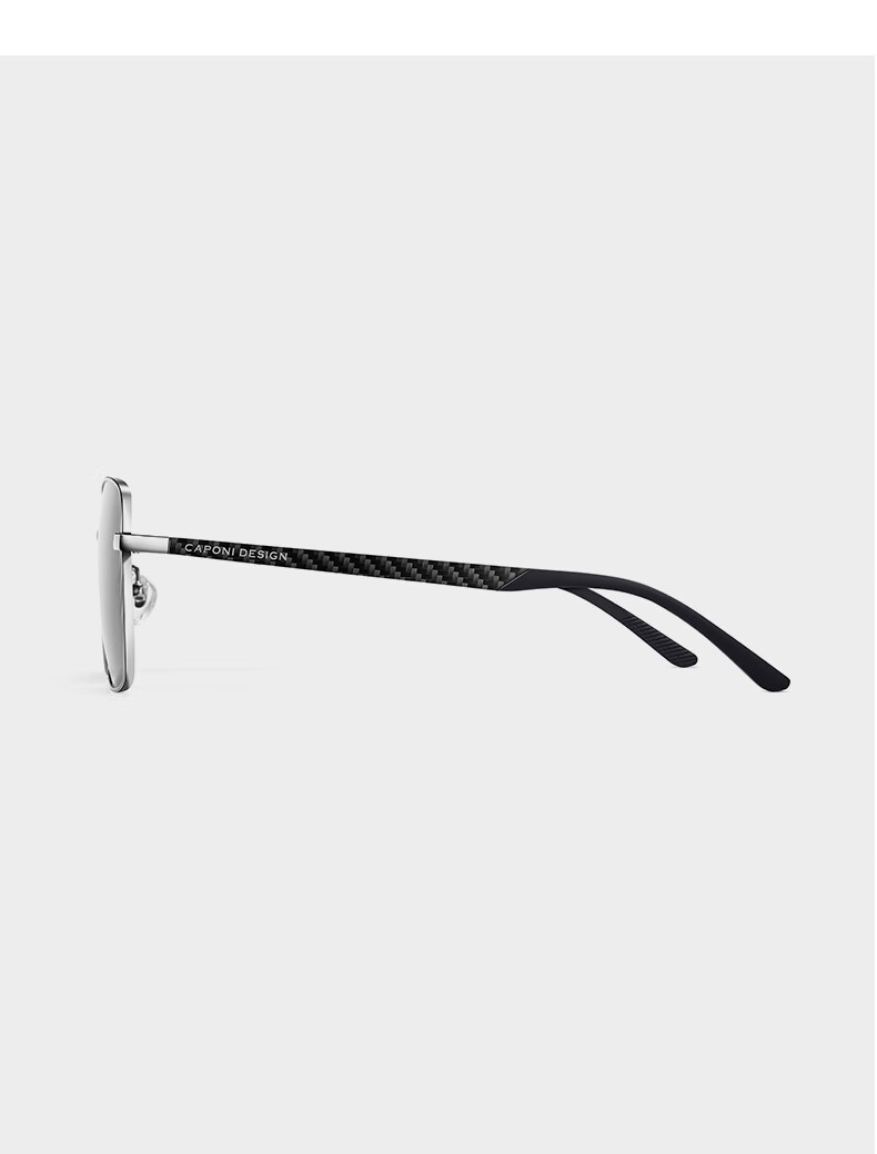 CAPONI Carbon Fiber Polarized Sunglasses for Men And Women, HUD Driving Glasses with Anti-Glare Lenses, UV Protection And Sun Protection for Driving 3
