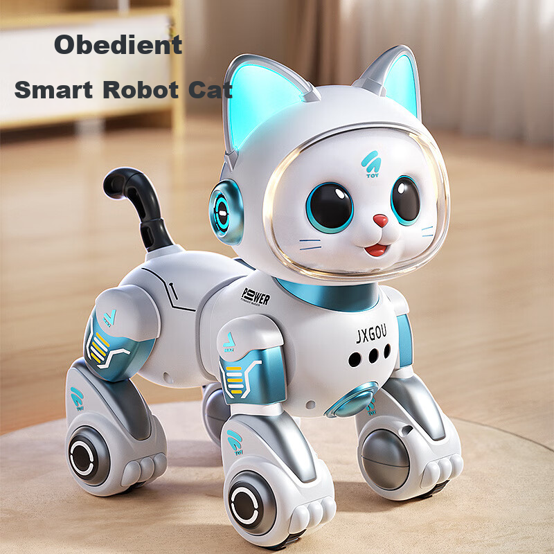 AoZhiJia Remote Control Robot Car Toy for Boys Aged 3-6 Birthday Gift Intelligent AI Robot Cat