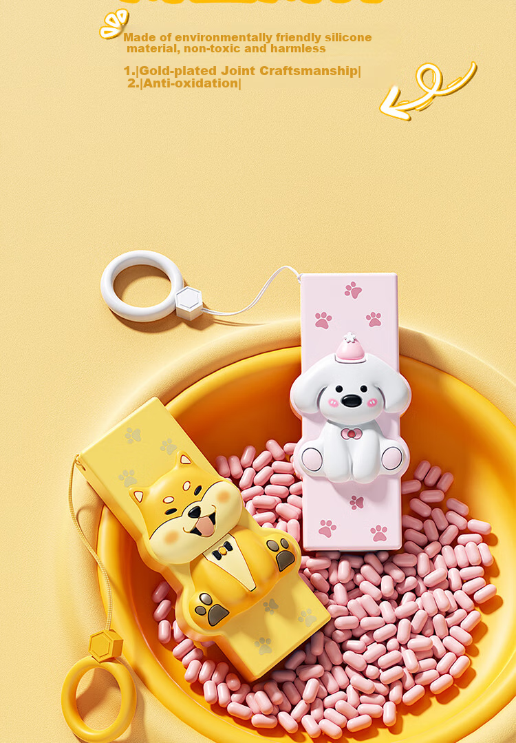 HP 64GB Dual-Interface Adorable Pet USB Flash Drive, Super Cute Bear High-Speed Transfer Type-C UDisk + Apple Connector for Office, Students, Car, Computer And Phone 14