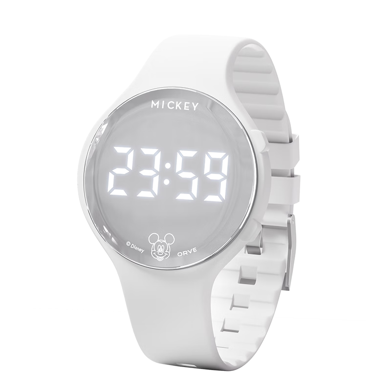 Disney Mickey Student Watch Children's Sports Silent Alarm Electronic Watch for Boys and Girls Middle School Dormitory Exam Use
