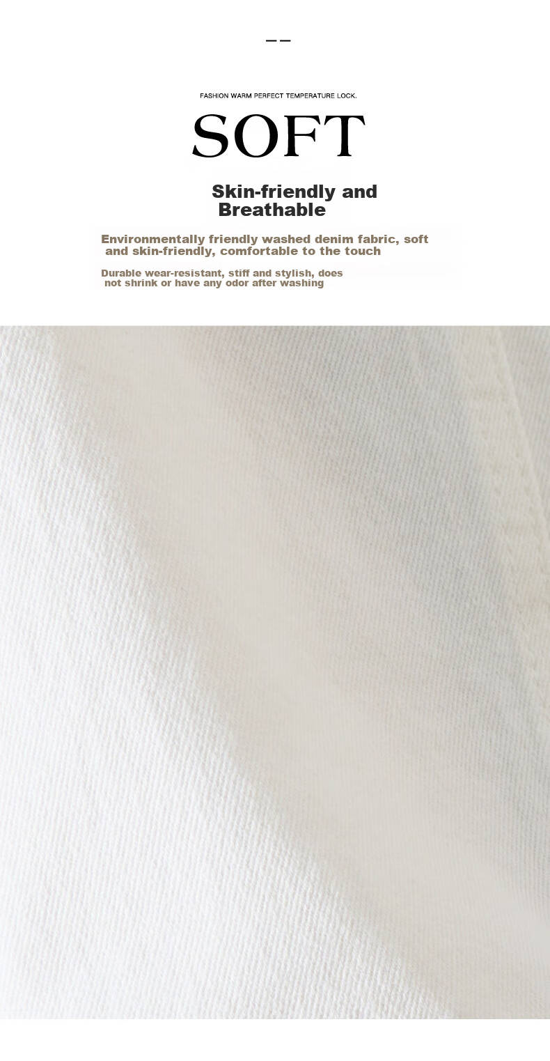 Oulain Narrow Jeans for Women, Autumn High-Waisted Loose Casual Straight-Leg Wide-Leg Pants, Off-White, S 13