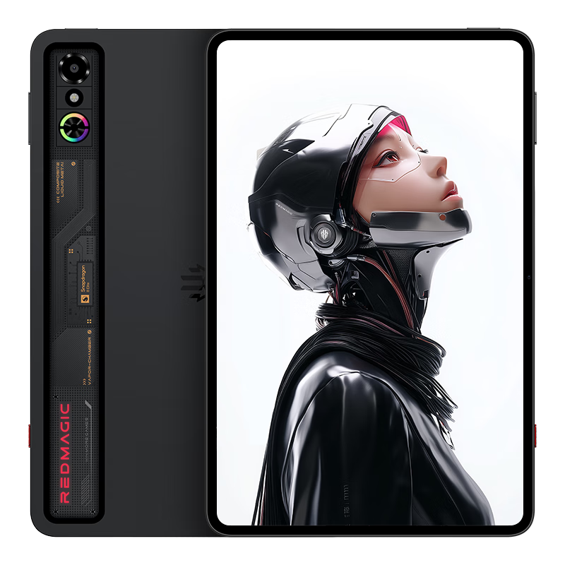 Nubiyahongmo Gaming Tablet 3 Pro, 9.06-Inch OLED Gaming Screen, Snapdragon 8 Ultimate Edition, 8200mAh Battery, Gaming Mini Tablet, 16GB+512GB Dark Night Versio