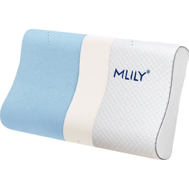 Подушка MLILY Fresh Gel Memory Foam Pillow, медленно восстанавливающаяся, с поддержкой шейного отдела, подарочный набор, отельная, высокая и низкая, 66x38x11/9 см