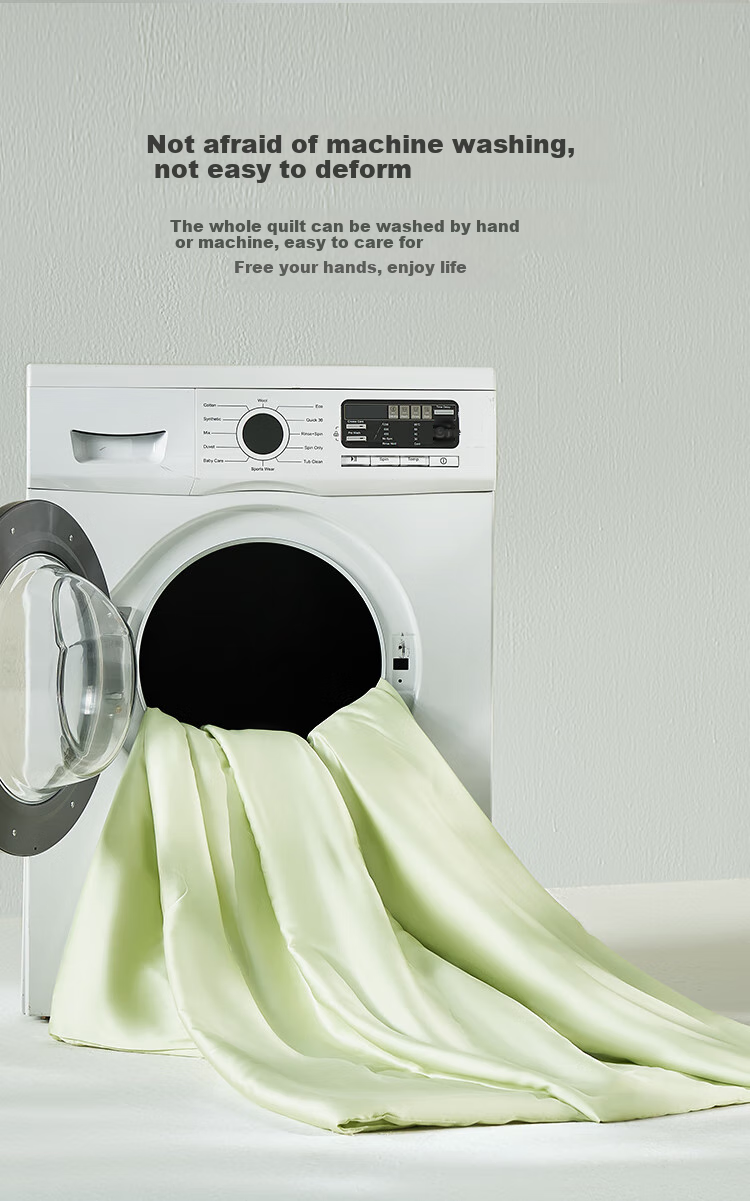 JD Original Gelato Ice Cream Quilt, 60-Thread Count Tencel Cooling Comforter, Air Conditioning Summer Quilt, Machine Washable, Avocado Green, 1.5x2m 13