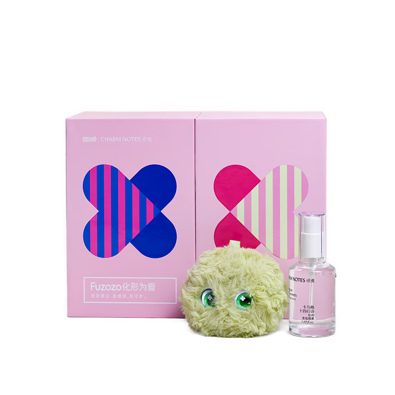 Fuzozo Gift Box Set Fuzozo x Songjing Fragrance AI-Free Birthday Valentine's Day Plush Toy Wooden Electronic Pet