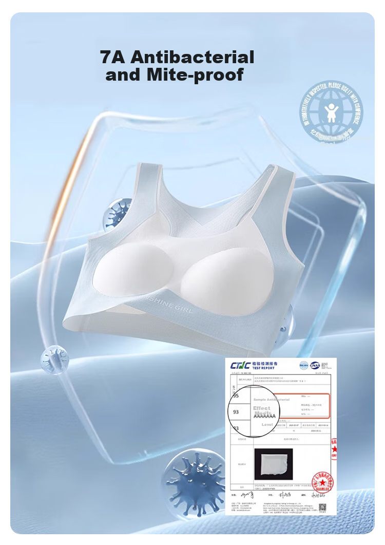 FitonTon 7A Antibacterial 2-Piece Girls' Underwear Bra, Student Middle And High School Development Puberty Girl Bra Thin Girls' Underwear 10