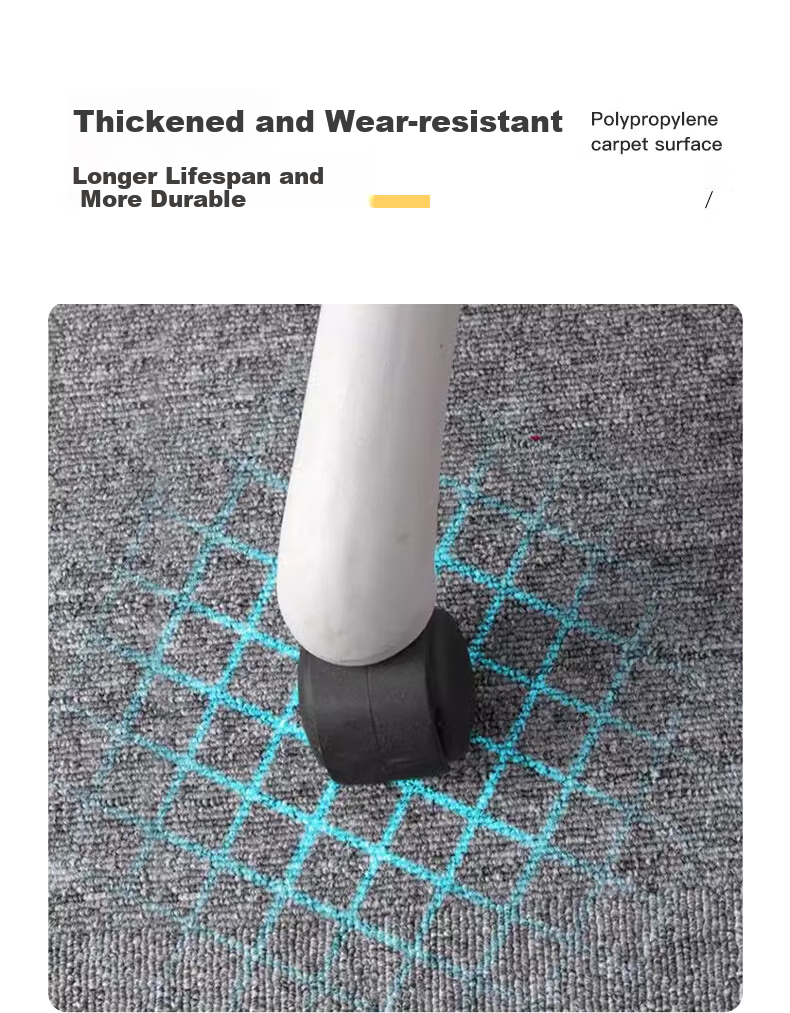 Modouyu Commercial Office Carpet, 50x50cm, 40 Pieces Per Set, Modular Carpet Tiles, Live Streaming Room, Large Area Full Coverage, Light Gray 5