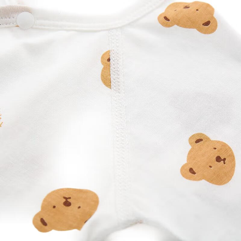 Комплект из 2 детских лонгсливов Babyprints, для девочек и мальчиков, 100% хлопок, с длинным рукавом, размер 52, белый с зеленым горошком и белым мишкой