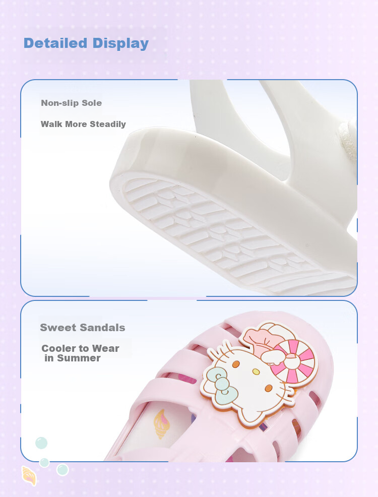 BALABALA Sanrio Kuromi Kids Sandals Girls Summer Shoes 2025 Sweet Beach Shoes 208225141003 7
