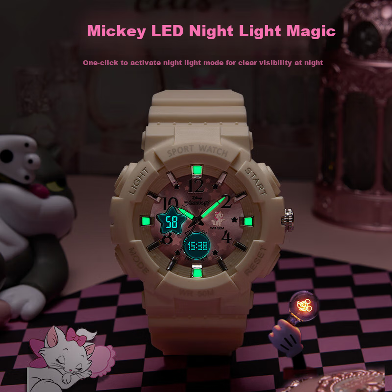 Disney Watch for Women Students, Simple Waterproof Quartz Watch, for Teenagers And High School Girls, Exam Watch MK-11893W 6