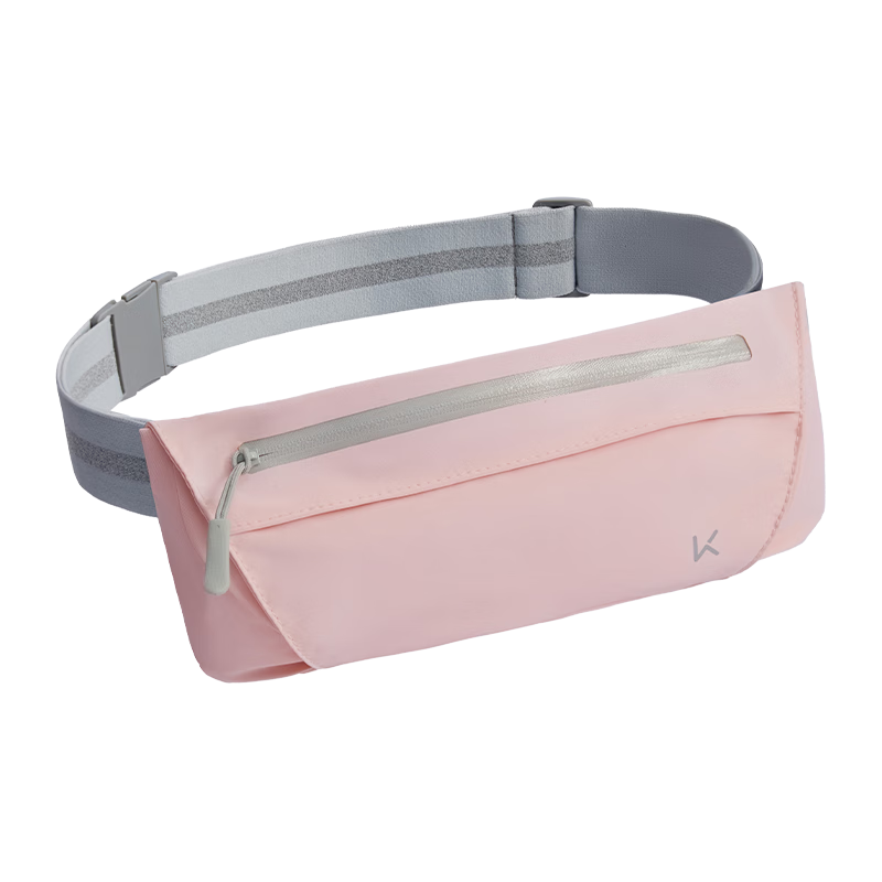 Keep Running Waist Bag Women Lightweight Large Capacity Multifunctional Sports Phone Bag Men Hiking Cycling Sakura Pink