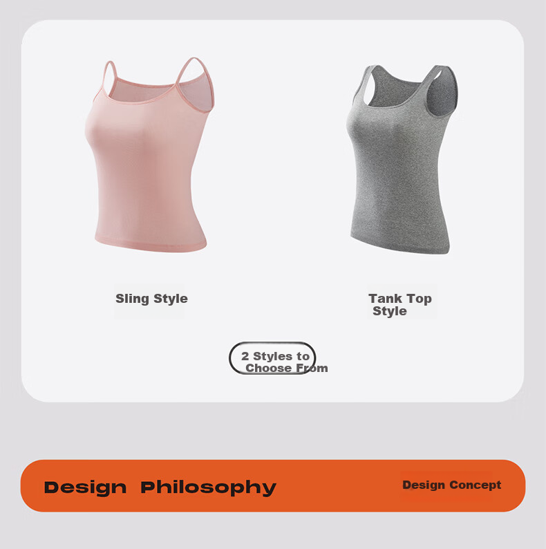 Threegun Women's Camisole Vest [7A Original Yarn Antibacterial] Pure Cotton Ribbed Basic Sleeveless Breathable Stretch 2-Pack 2