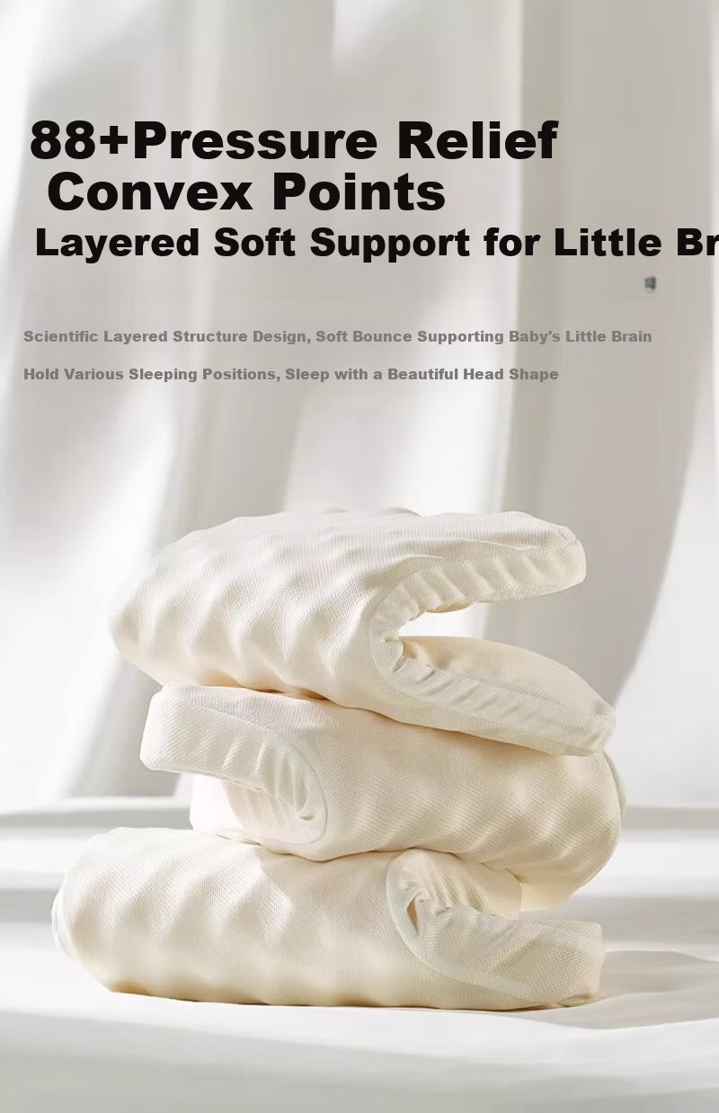 Scoornest Children's Silicone Pillow, Suitable for All Seasons, 1 Baby, 2 Infant, Silicone Pillow for 6 Months to 3 Years Old, Kindergarten Childre 9
