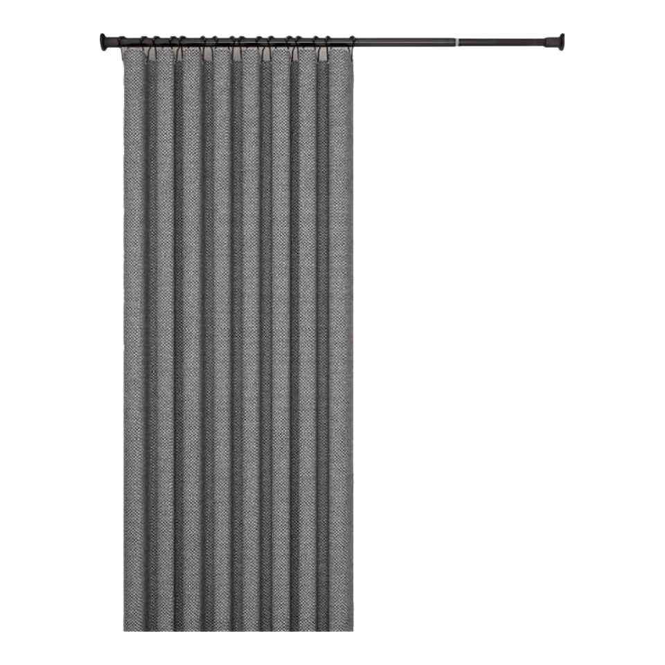 Honglu Bathroom Curtain, Waterproof And Mold-Proof, Shower Room Partition, Bathroom Wet And Dry Separation, No Drilling Required, Shower Curtain Rod with Double-Sided Magnetic Suctio