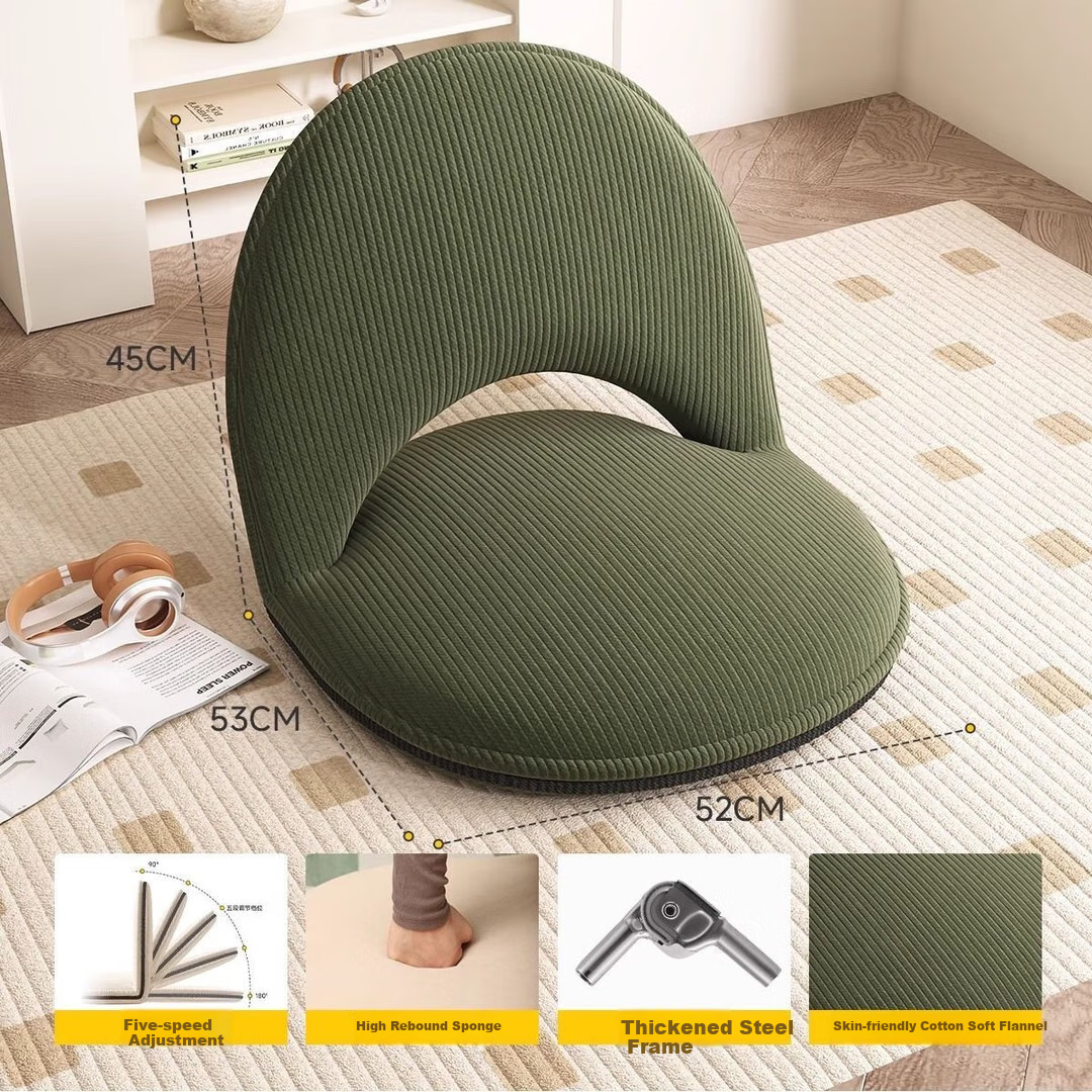 JIAYI Lazy Sofa Tatami, Foldable Bay Window Seat Cushion, Small Apartment Leisure Bed Backrest Chair, Home Small Sofa Chair