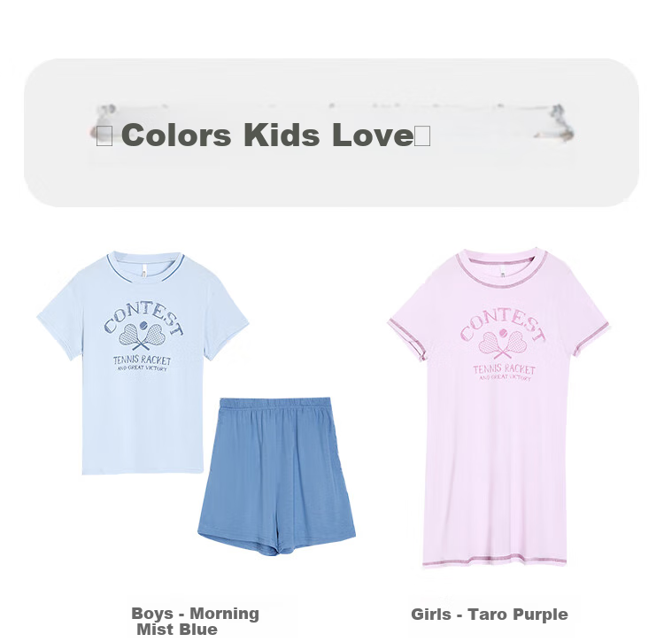 Hodohome Children's Pajamas for Girls, Class A, 40 Modal Lightweight Cool Sleep Dress, Girls' Round Neck Dress 001, 130 8