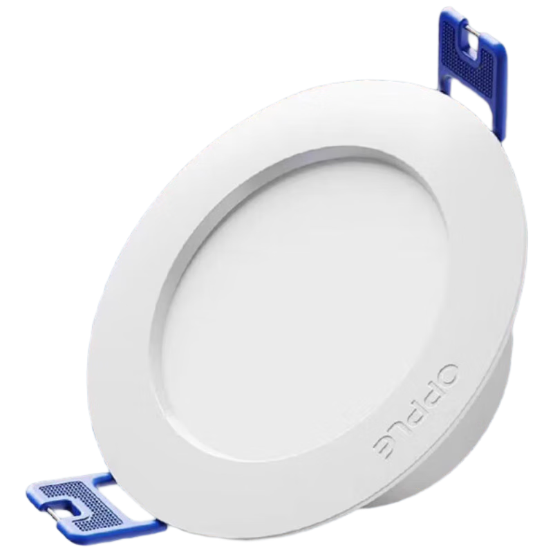 OPPLE LED Downlight 6W Ultra-thin Recessed Ceiling Light Corridor Office Ceiling Lamp Opening 85-100mm Bright White (10 Pack)