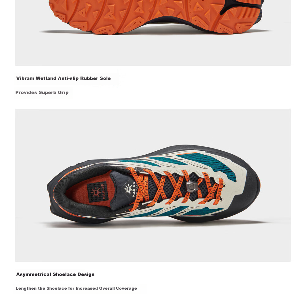 KAILAS C4 Trail Running Shoes, Outdoor Sports Breathable Lightweight, Good Grip And Shock Absorption, Low-Top Running Shoes for Me 11