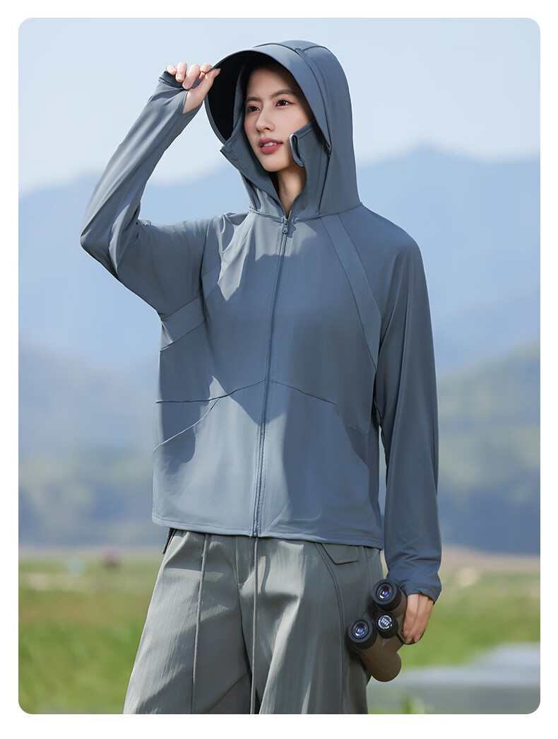 Combo Summer New Self-Operated Women's Sun Protection Jacket UV Protection Outdoor Breathable Thin Ice Silk Cycling Coat Sunproof Clothing 37