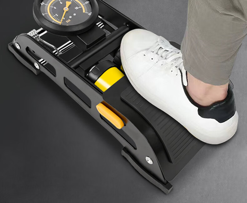 Jiweixi Foot-Operated High-Pressure Air Pump Portable Foot Pedal Inflator for Bicycle, Electric Vehicle, Motorcycle, Car, and Home Use 1