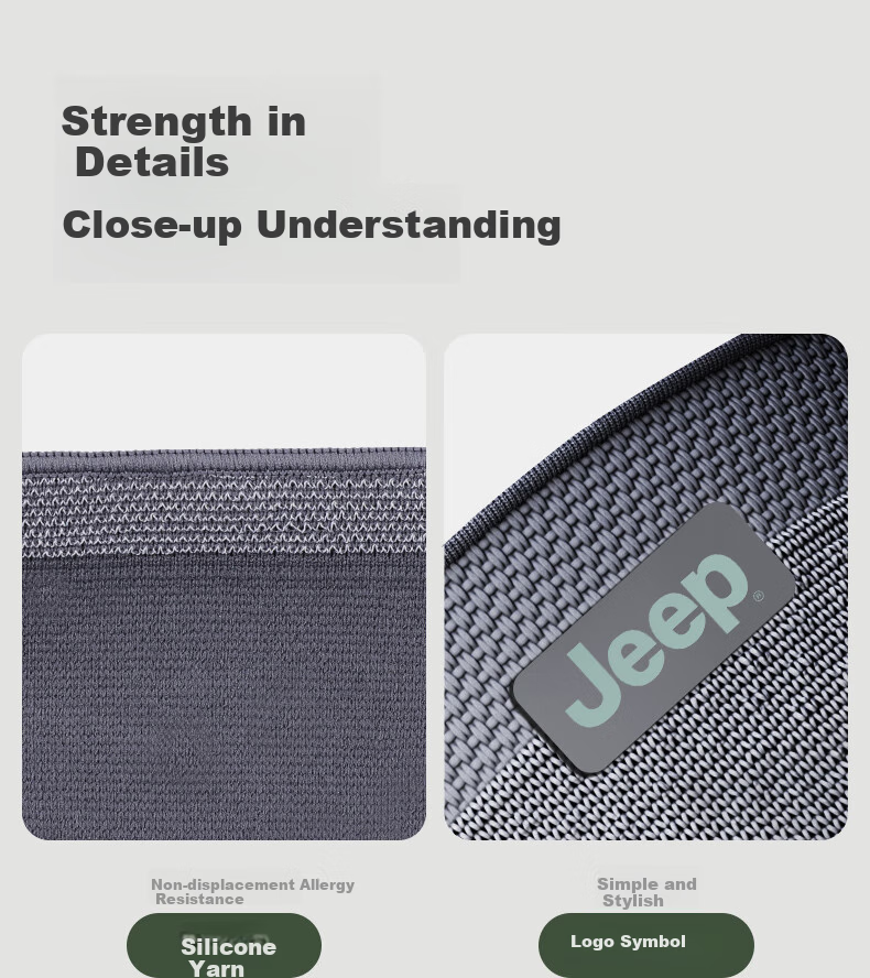 JEEP Knee Pads for Sports, Men And Women, Basketball Impact Protection, Running Fitness, Breathable Adult Round Machine Knitted Knee Sleeves, Black, Size M 5
