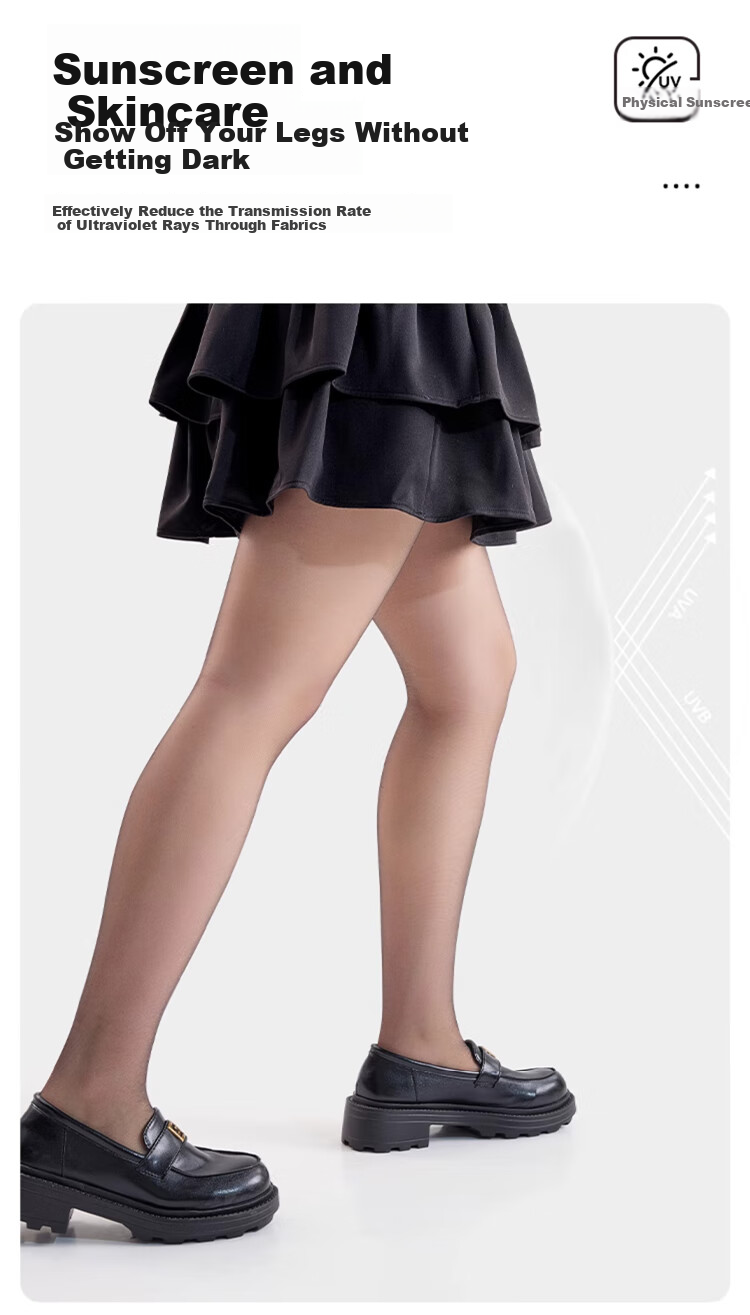 Dushiliren Plus Size Stockings for Women, Summer Ultra-Thin, Plus Size, Anti-Snagging, Nude Color, Bare Leg Effect, Black, 2 Pairs 11