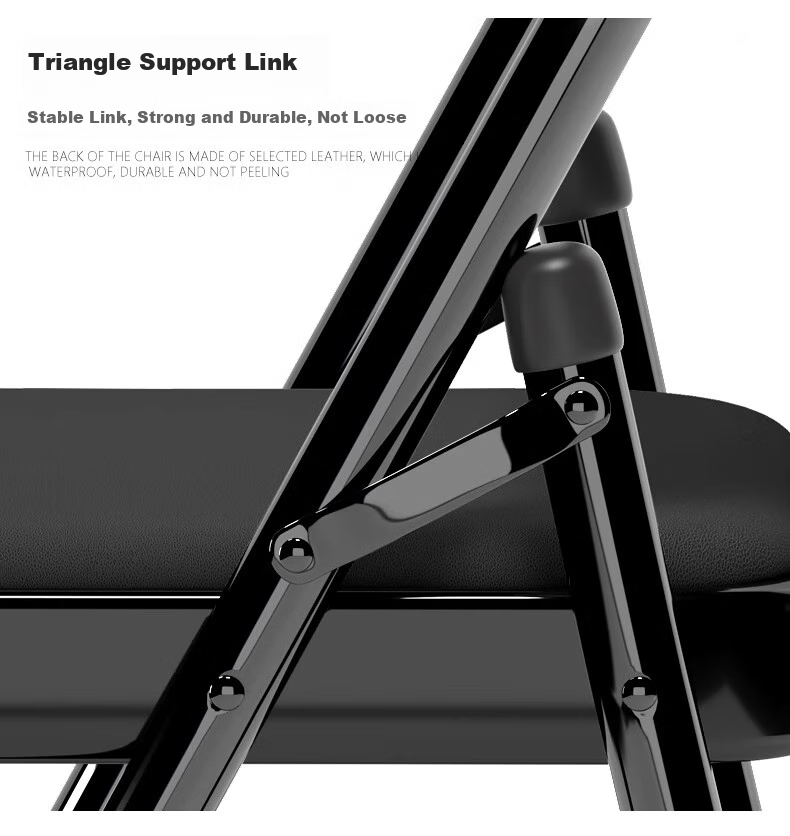 Qiyinge Folding Chair Stool Computer Chair Office Backrest Dining Chair Study Chair Portable Home Conference Training Mahjong Chair 7