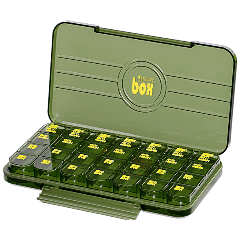 Baiyite Portable Personal Lightproof Weekly Pill Organizer Seven-Day Travel Storage Box Large Capacity Medicine Dispenser