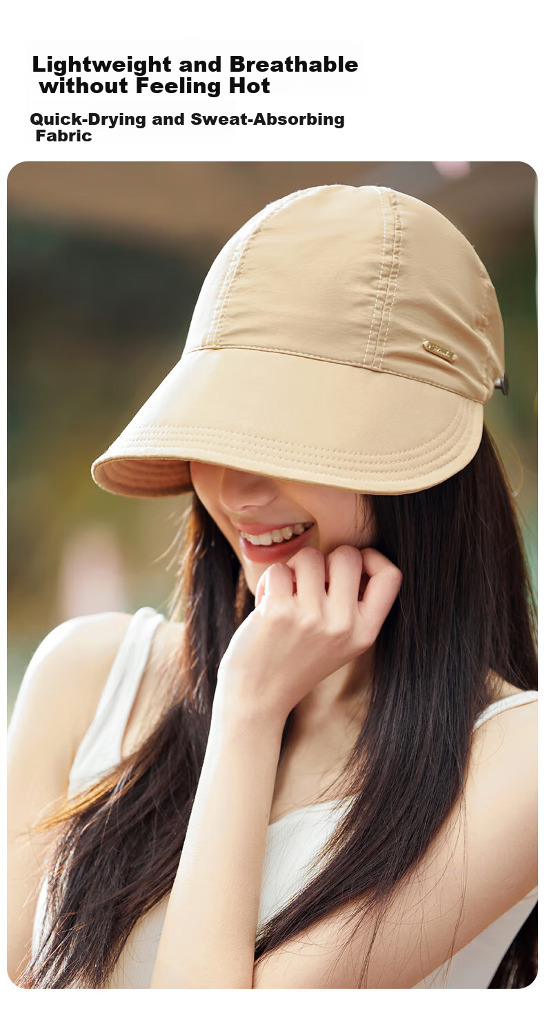 Miiow Women's Fisherman Hat Summer Sun Protection UV Outdoor Mountaineering Foldable Duckbill Cap 2026 4