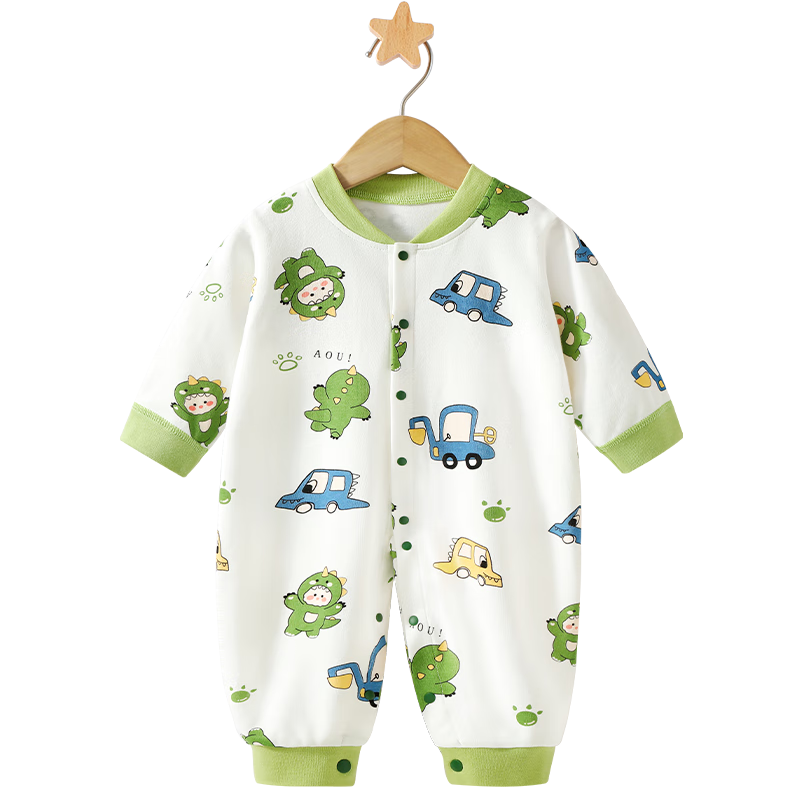 Badi Badi [Gift for Expectant Moms] Spring and Autumn Pure Cotton Romper Jumpsuit for Infants and Toddlers, 90cm