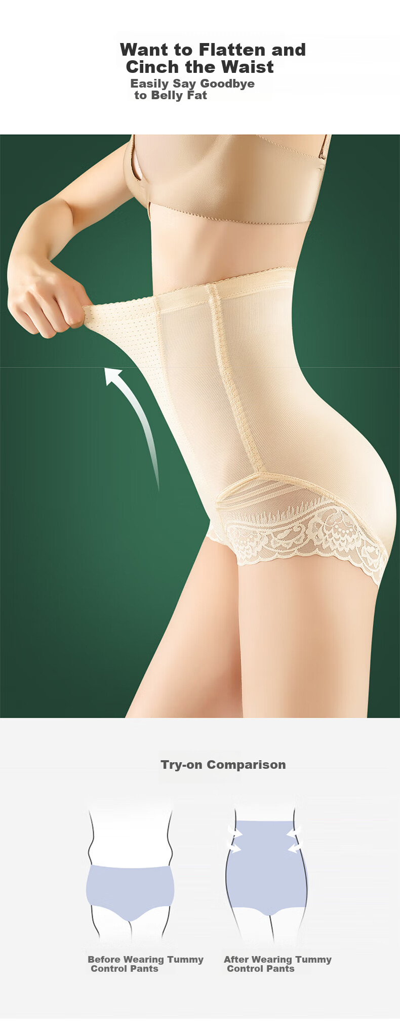 Bejirog Shaping Butt-Lifting Tummy Control Pants for Women, High-Waisted Shapewear Yoga Shorts, Thin Summer Style, Seamless Floating Pants, Safety Shorts 10