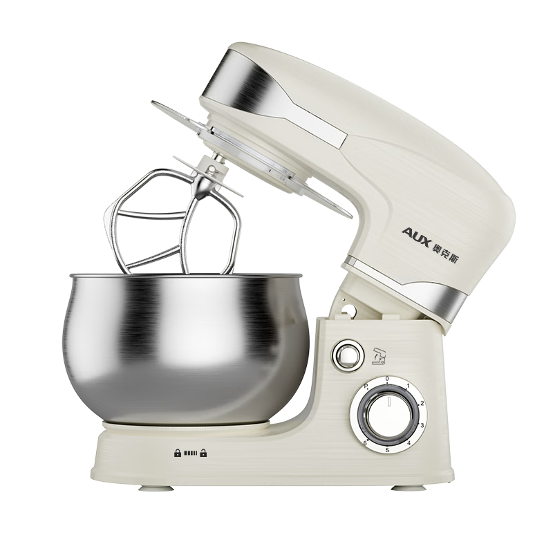 AUX Xiaobaixiong Stand Mixer, Home Dough Kneader, Multifunctional Dough Mixer, Egg Beater, 5L Cream Maker, 1200W Fully Automatic Blender, Food Processor SC-226