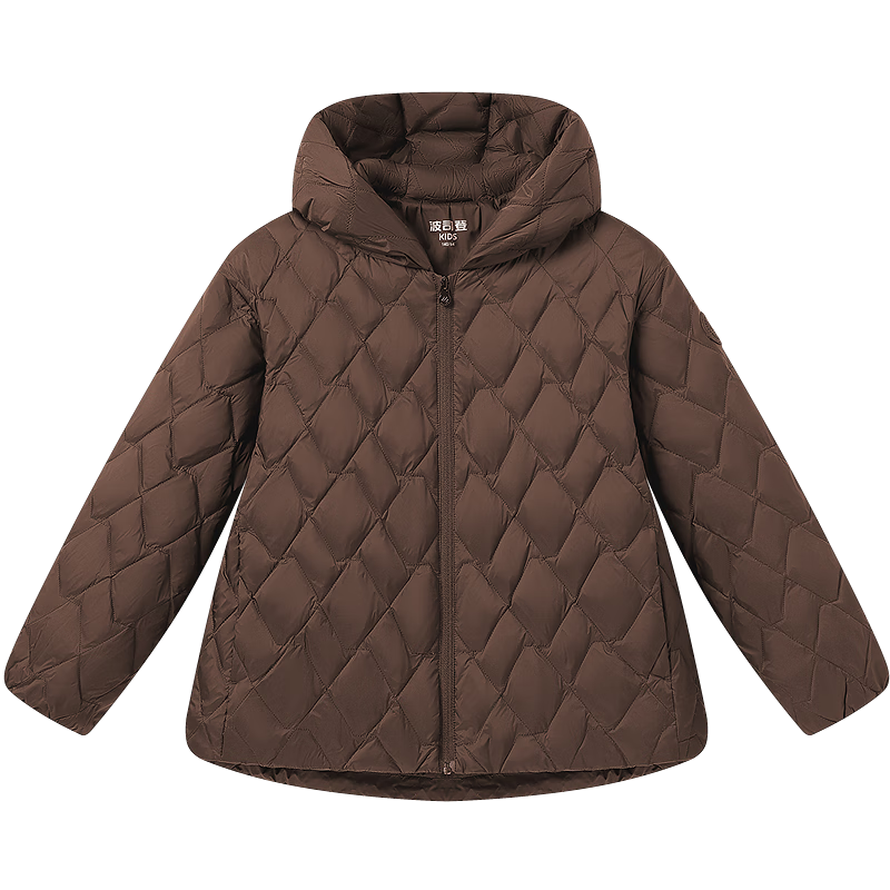 BOSIDENG Spring Autumn Down Jacket Unisex Kids 5A Antibacterial Four-Proof Fabric Loose Short Lightweight Hooded Coat